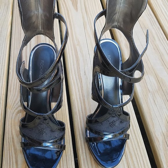 RocaWear HAYDIN Black Pump High Heel Sandal Size 9 - Picture 8 of 10